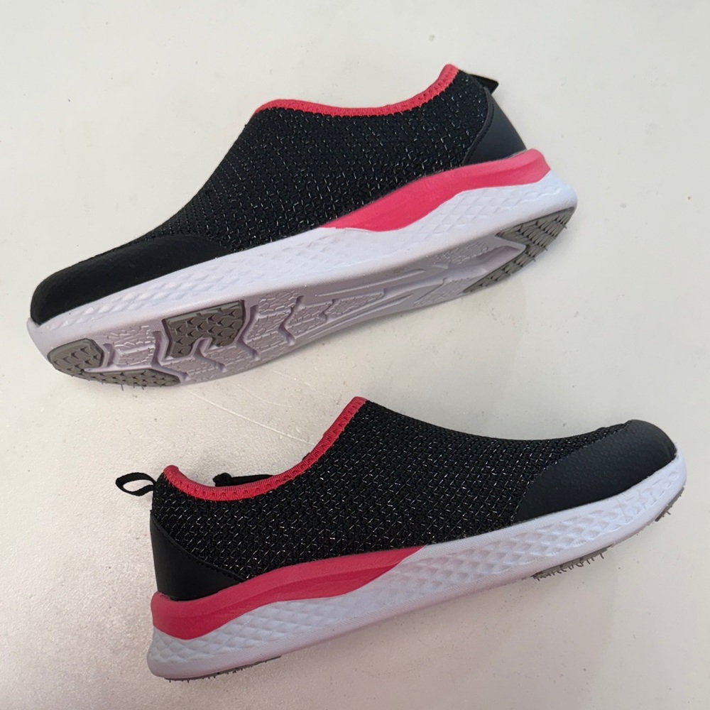 Friendly Shoes Kids Force Black Shimmer Sneakers size 3